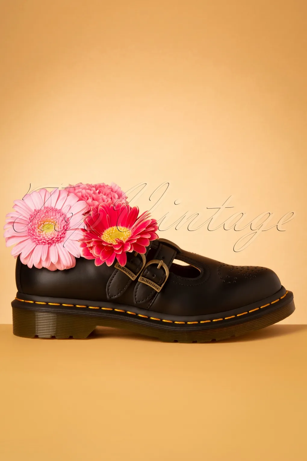8065 Smooth Mary Jane schoenen in zwart