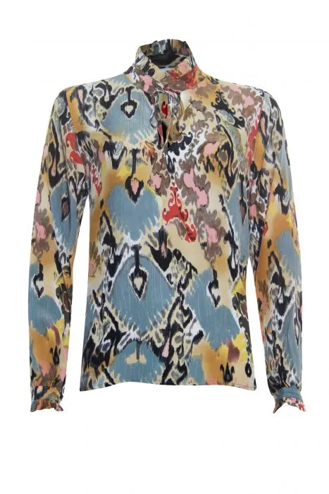 Anotherwoman blousetop met batik print