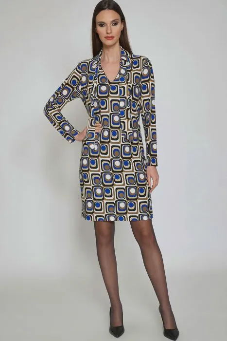 Batida jurk met grafische print