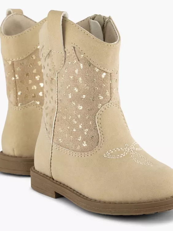 Beige cowboy laars 