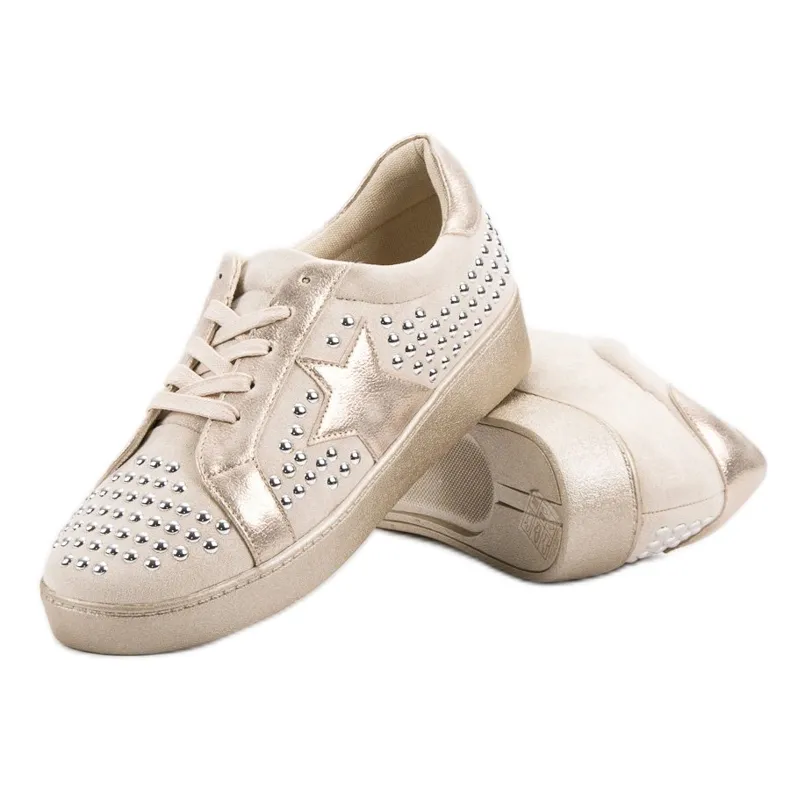Bestelle Sportschoenen met strassteentjes bruin