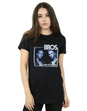 Bros vrouwen ik ben je niets vriendje fit T-shirt