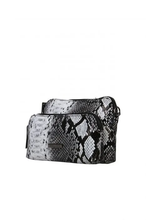 Bulaggi schoudertas met slangenprint