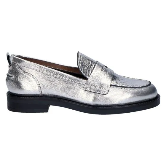 Carmens Libra Loafer soft lame argento