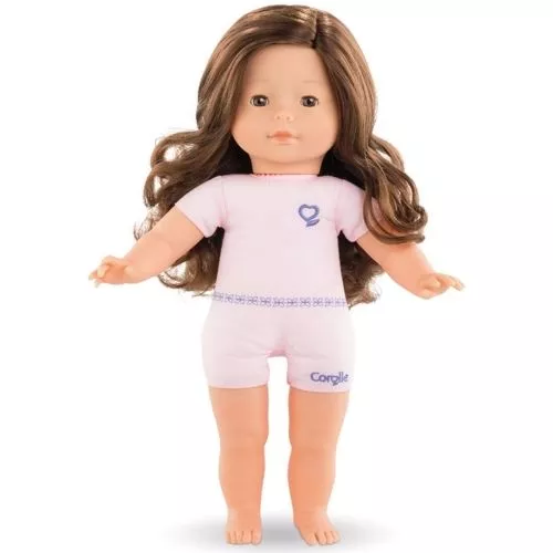 corolle stapop kastanjebruine krullen - 36 cm 