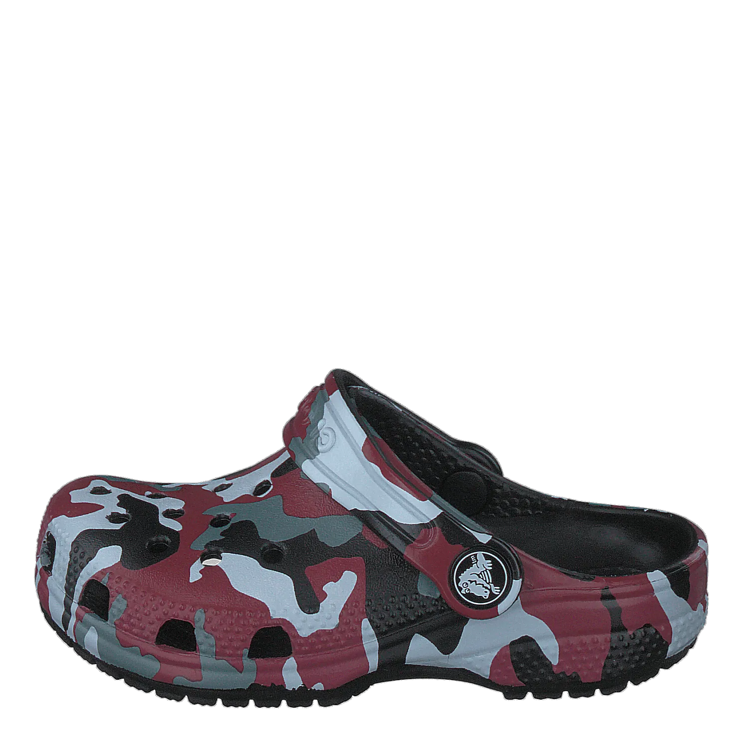 Crocs schoenen Classic Camo Clog Kids Black / Red