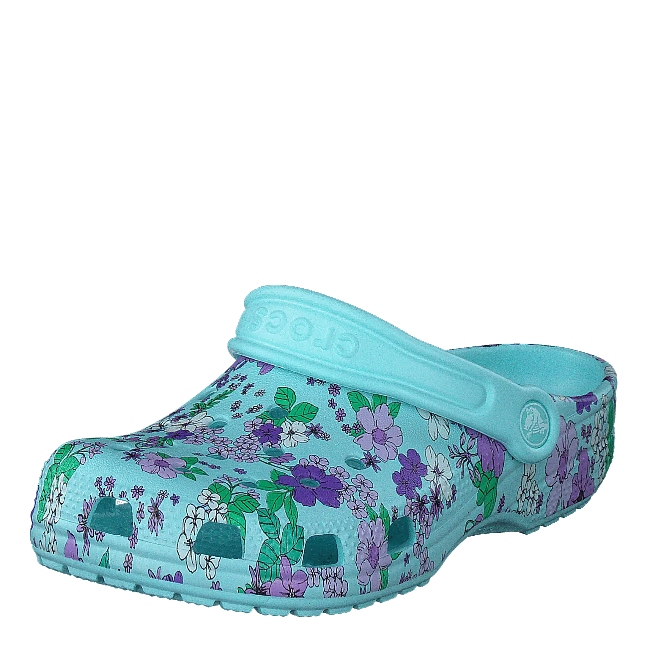 Crocs schoenen Classic Floral Clog Ps Ice Blue