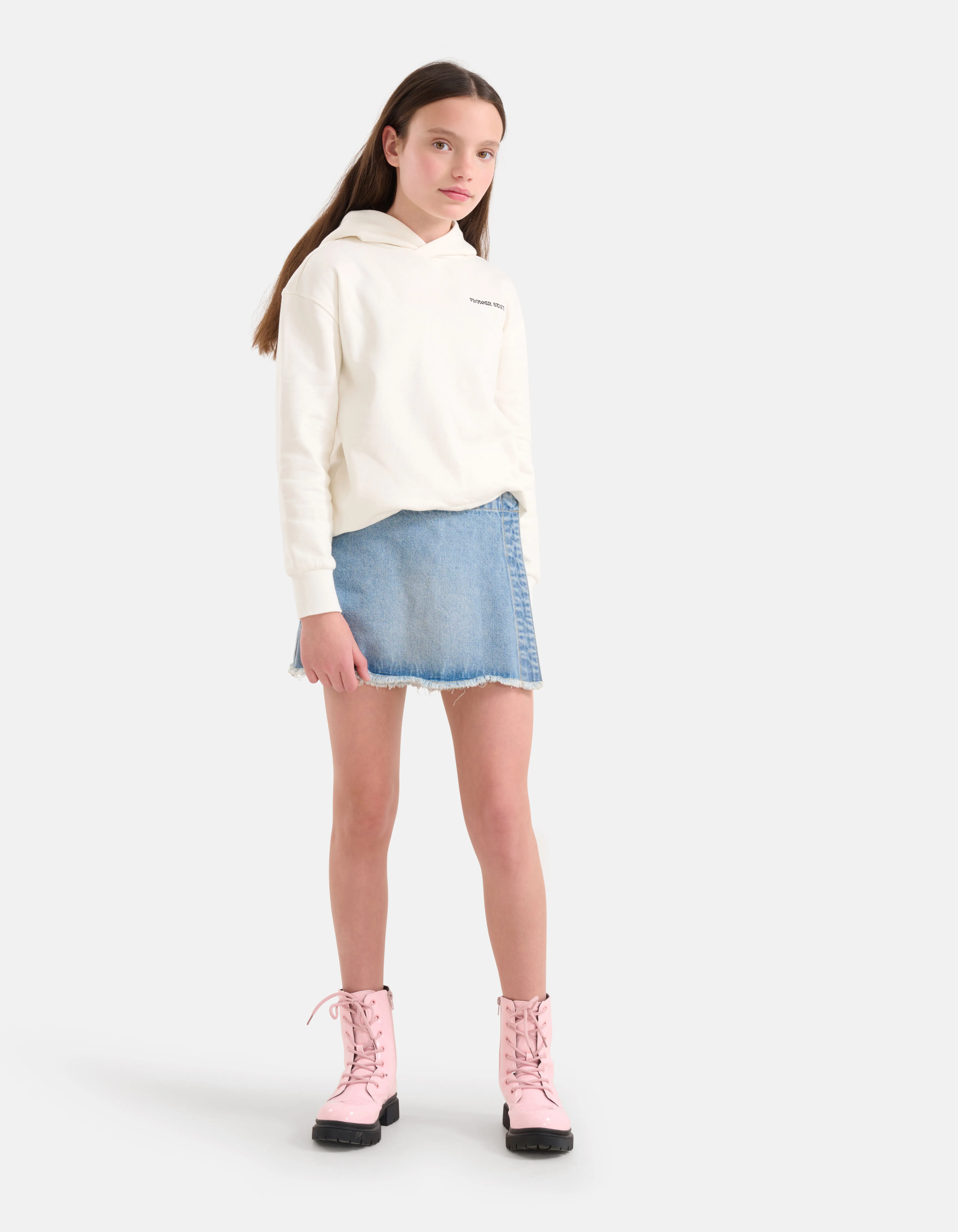 Denim Wrap Skort