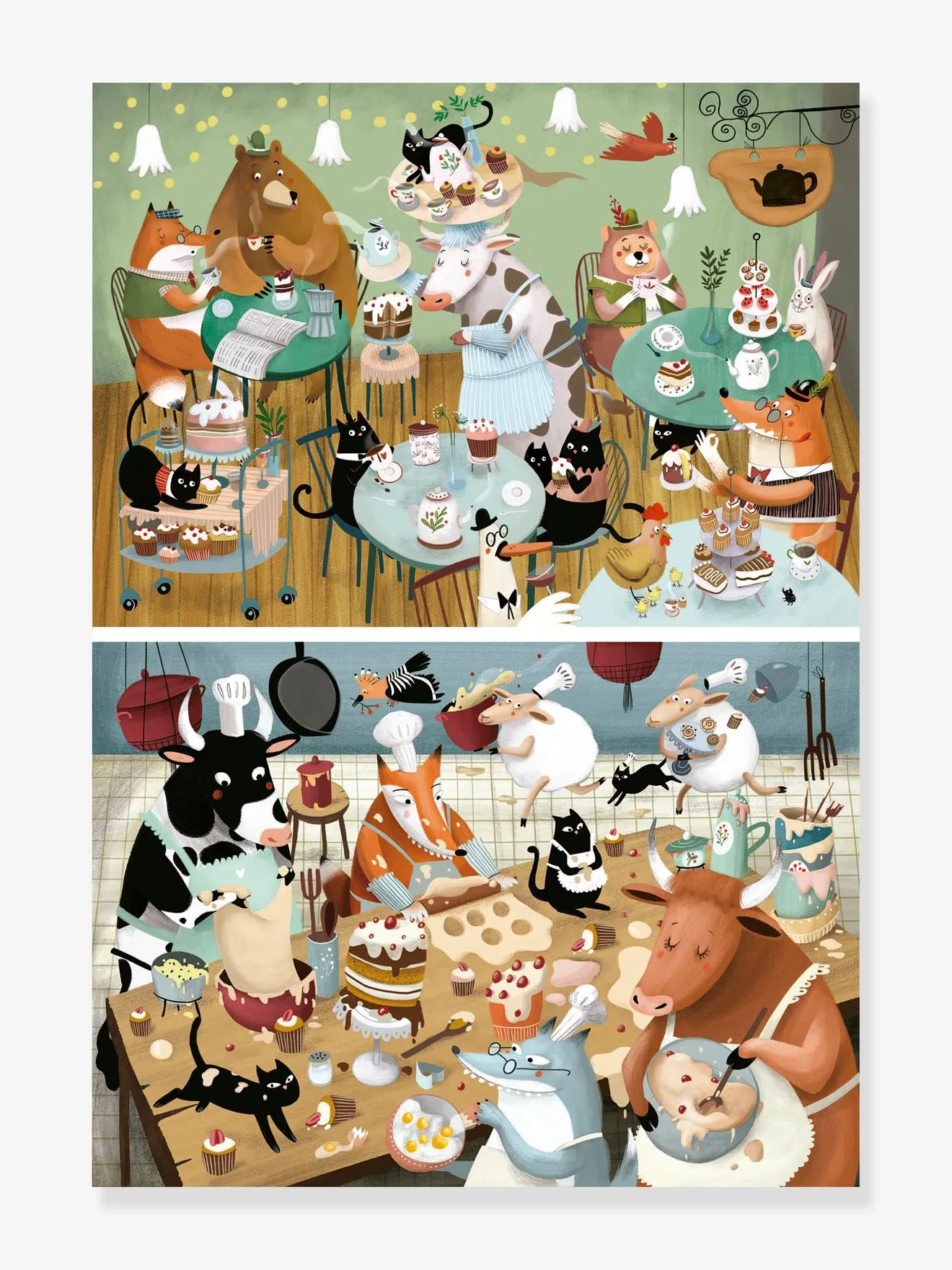 EDUCA  PUZZELS BOSVERHALEN 2X48  EDUCA BORRAS  BRUIN