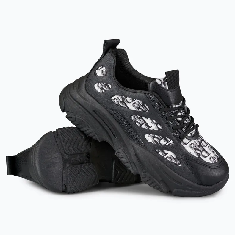 Emis zwarte damessneakers