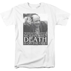 Ga nooit in tegen een Siciliaanse prinses bruid T-shirt