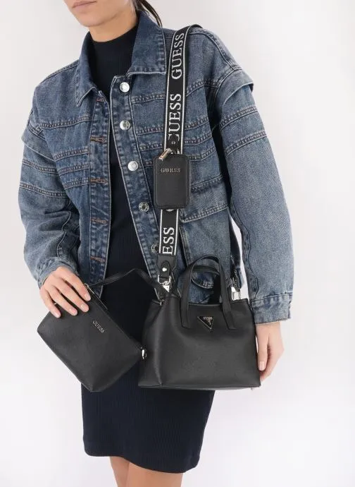      GUESS LATONA MINI TOTE  ZWART   