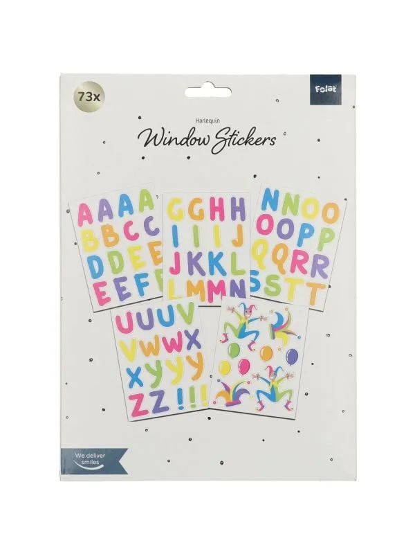 Harlekijn raamstickers