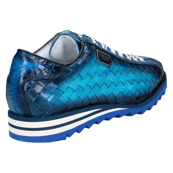 Harris 2892 Sneaker azzurro cocco intreccio