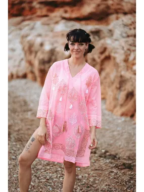 Kaftan lichtroze