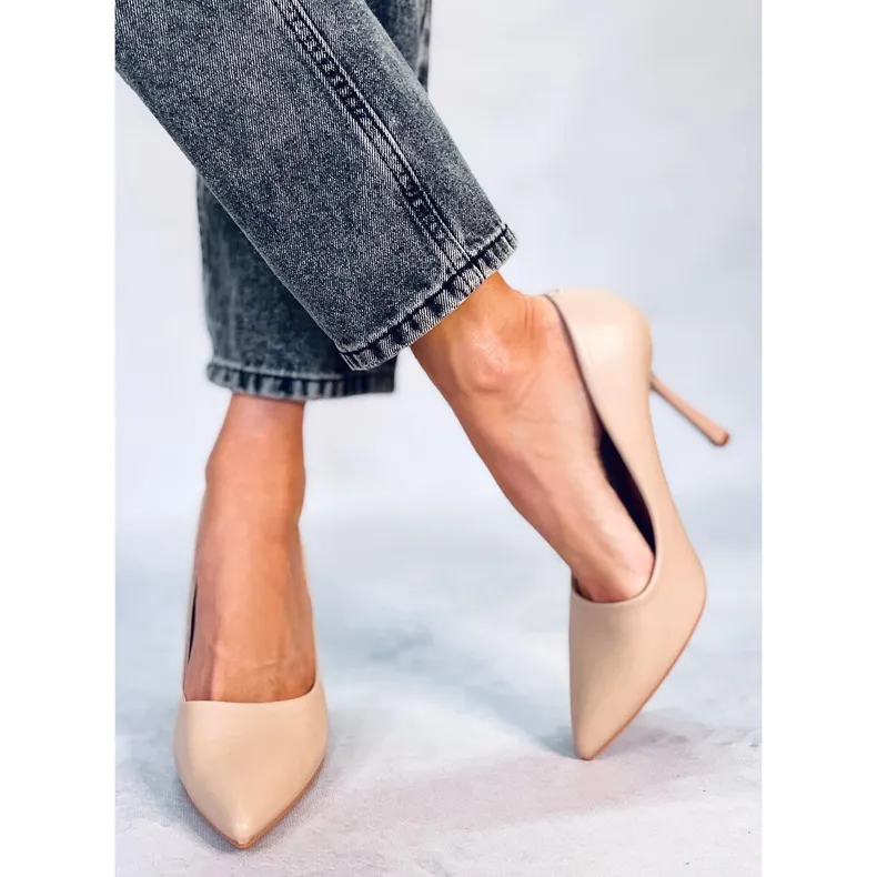 Klassieke dameshakken Morita Beige