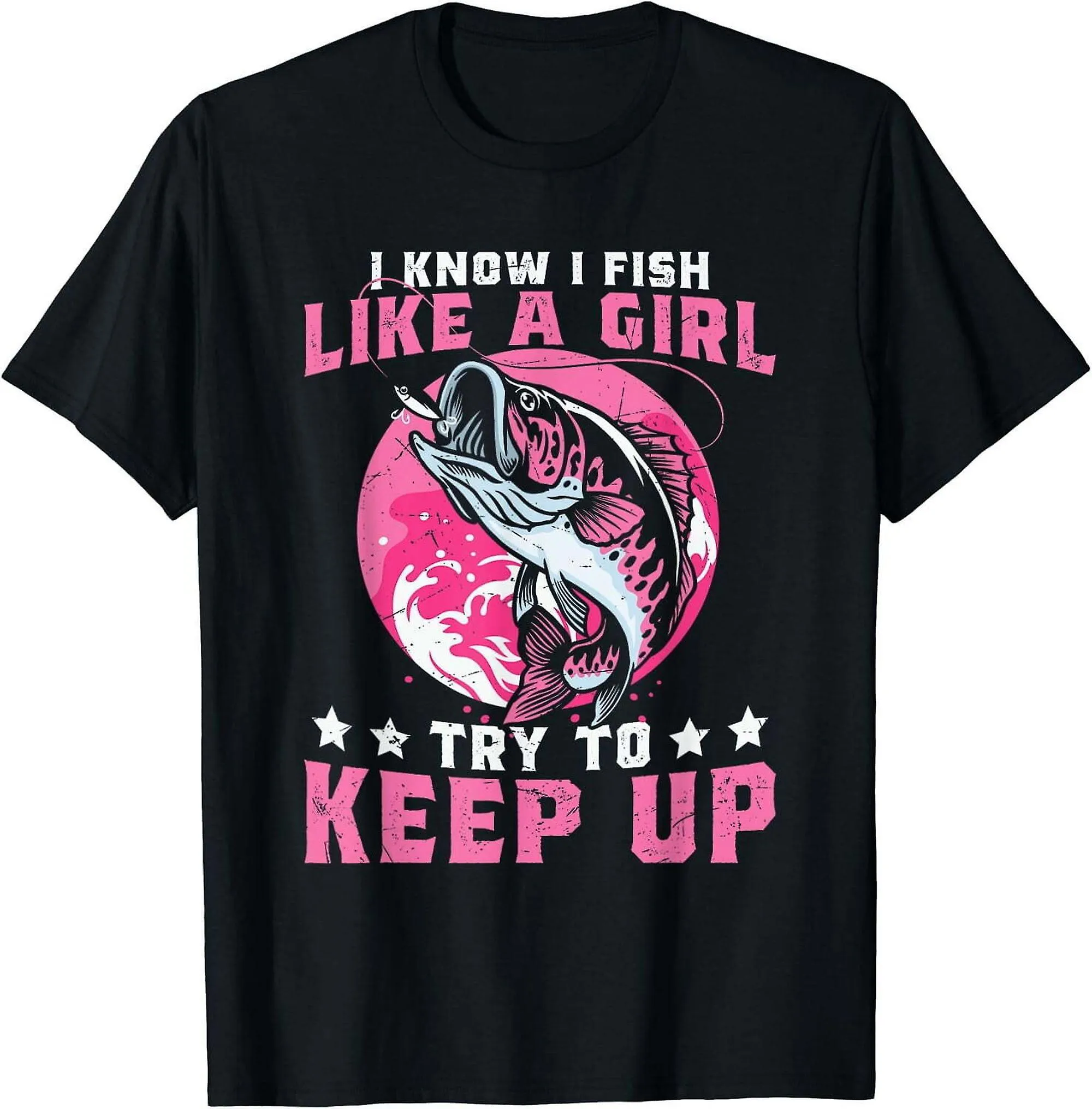 LACH MET DEZE GRAPPIGE; VIS ALS EEN MEISJE; TSHIRT  PERFECT VOOR ELKE VISLIEFHEBBER!