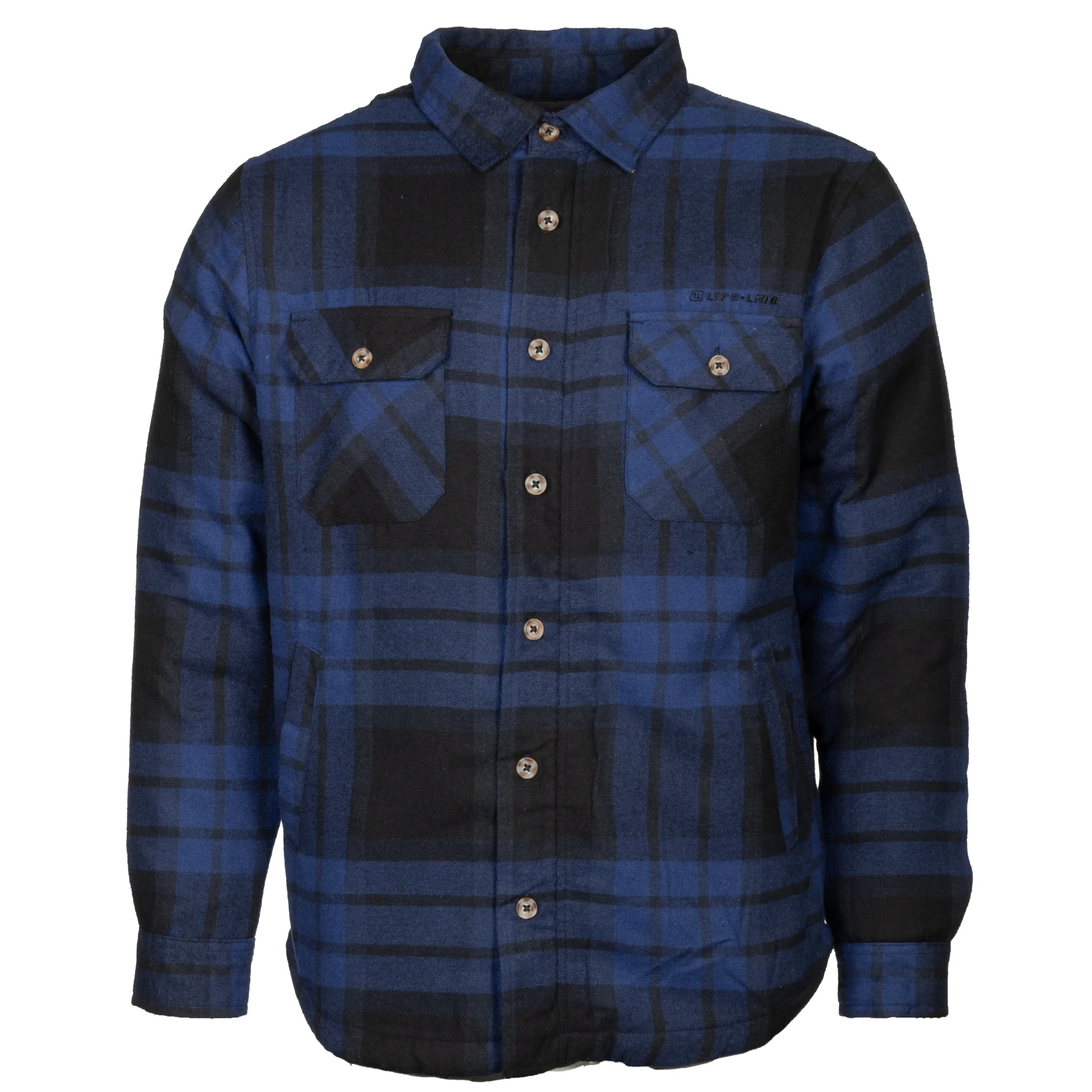Life Line Jervis Padded Flannel Shirt heren blauw/zwart
