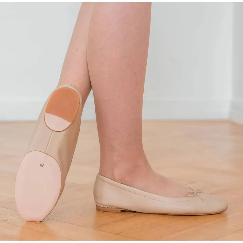 Marco Shoes Passo balletschoenen beige