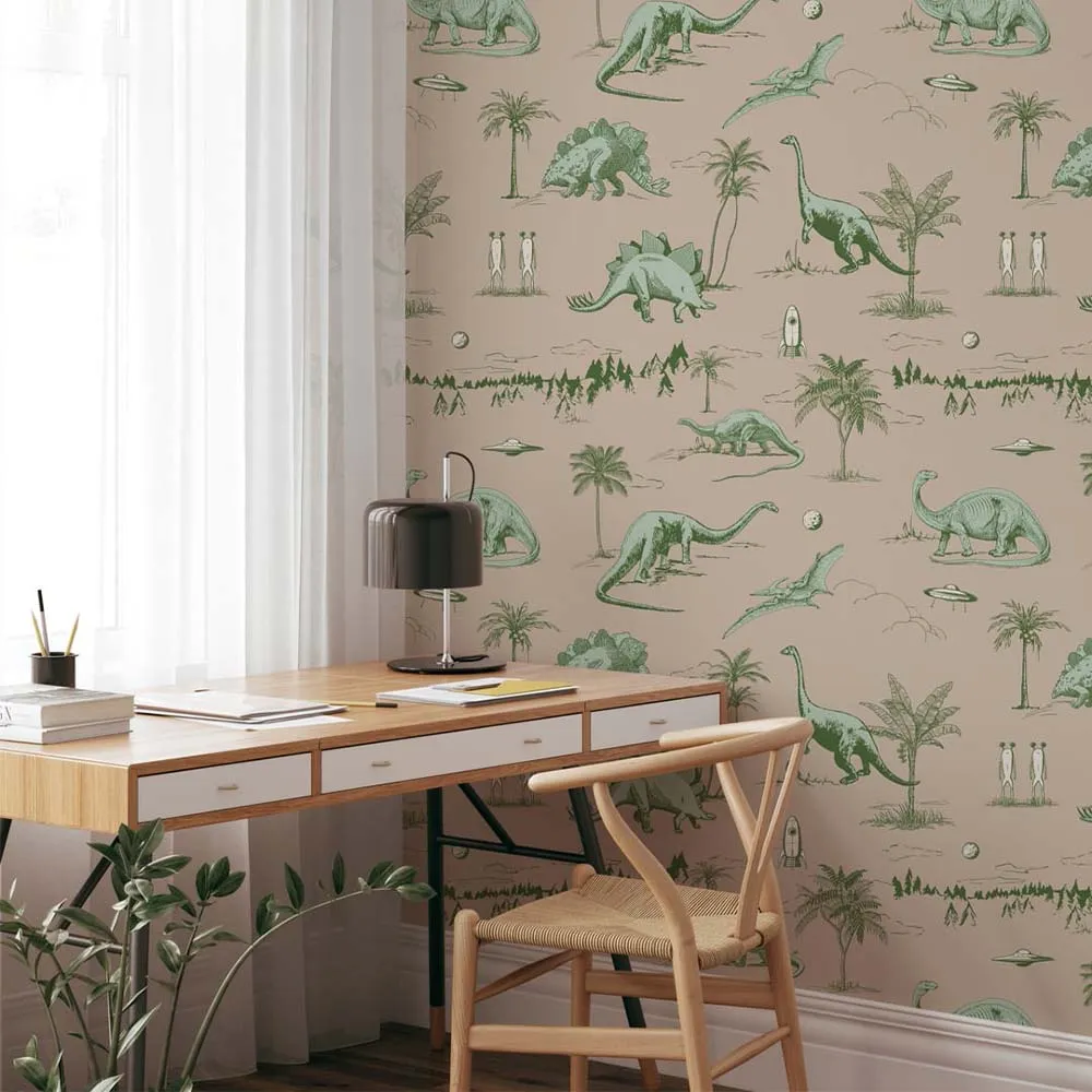 May & Fay – Behang dino planet