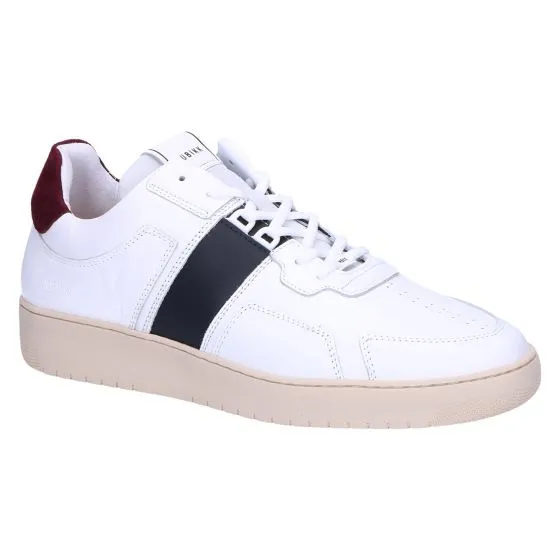 Nubikk Yucca Cane Sneaker white leather navy trim