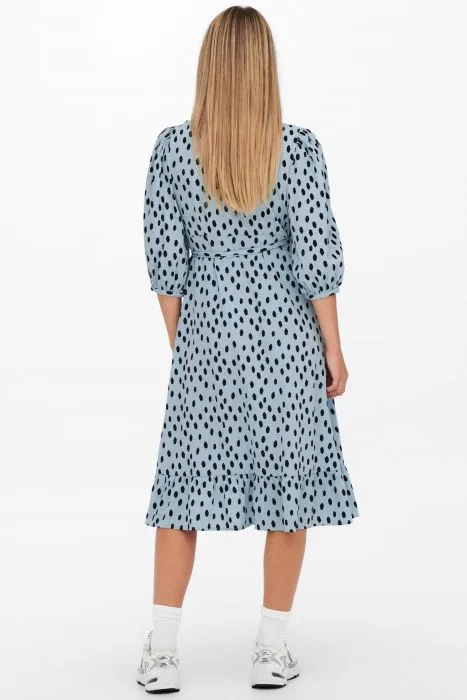 ONLY wrap dress met speelse stippenprint | Onlolivia
