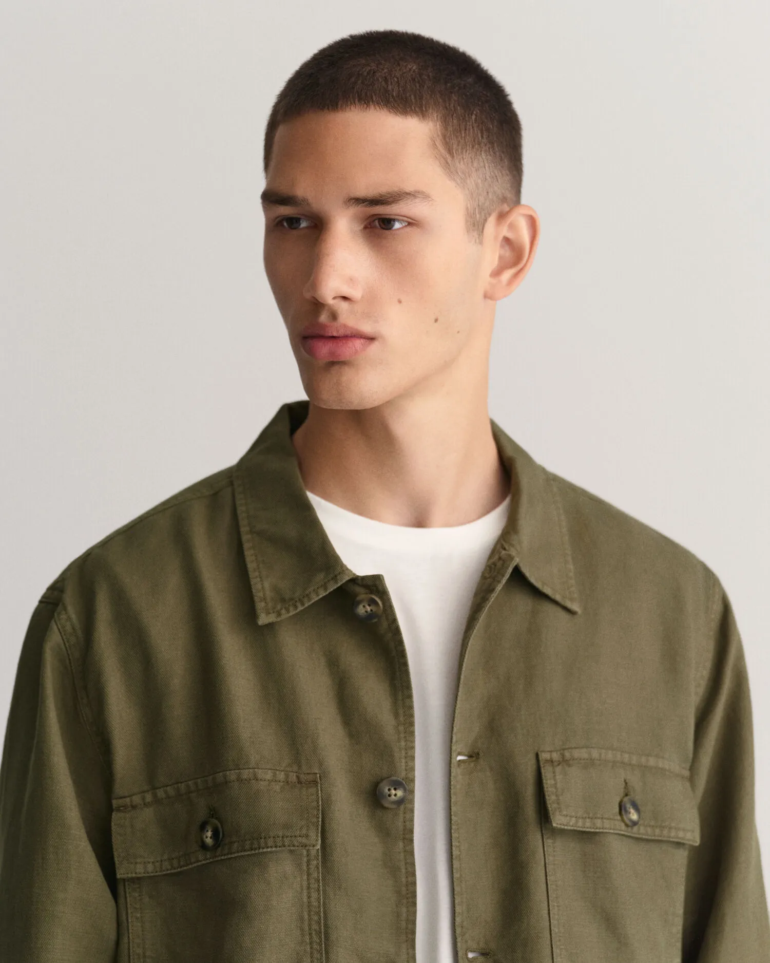Overshirt van keper