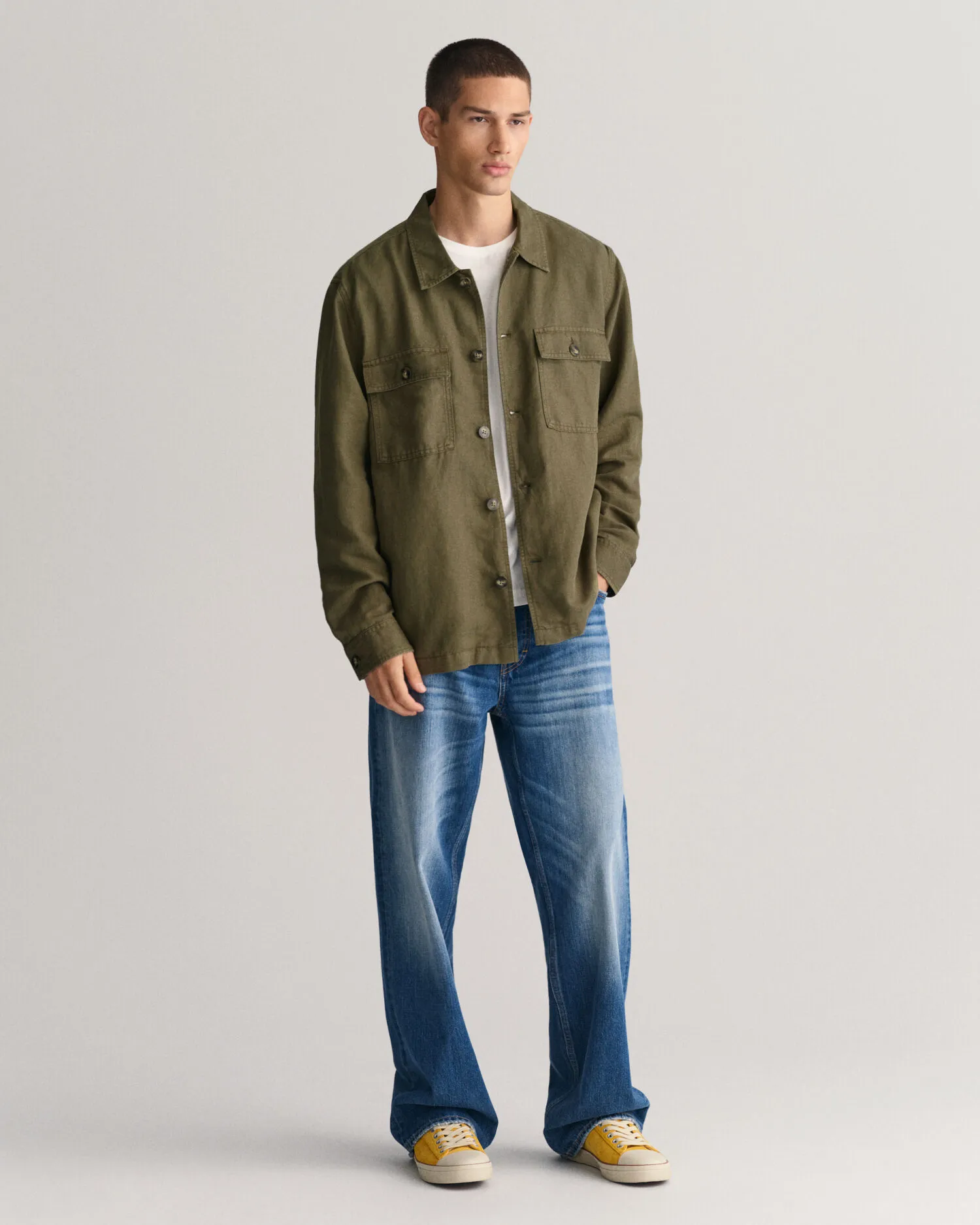Overshirt van keper