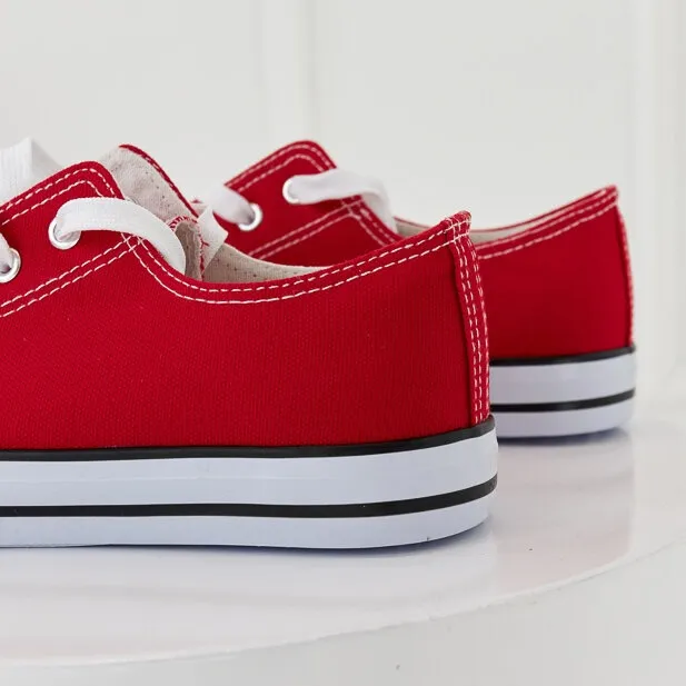 Rode klassieke Mauer herensneakers rood