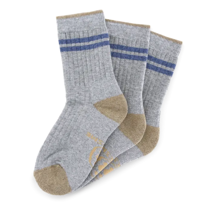 Shoesme grijze sok met blauwe stripings