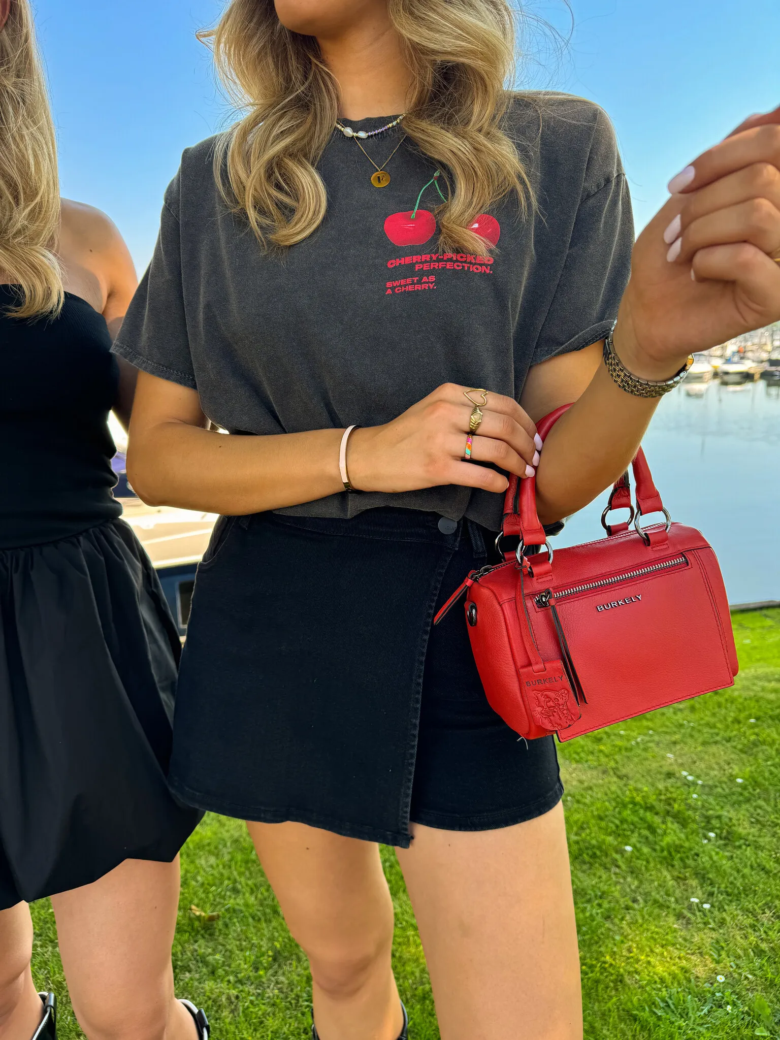 Skort denim zwart | Ellis