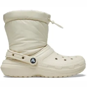 Snowboot Crocs Unisex Classic Lined Neo Puff Boot Bone