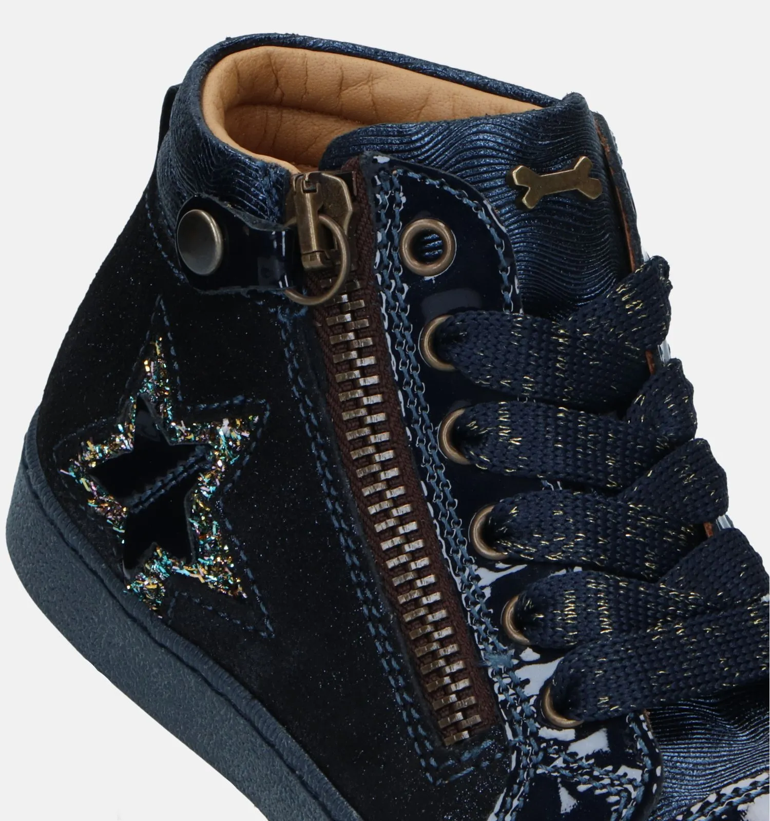 STONES and BONES Hoge schoenen blauw