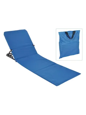 Strandligstoel blauw - (B)47 x (H)52 x (D)145 cm