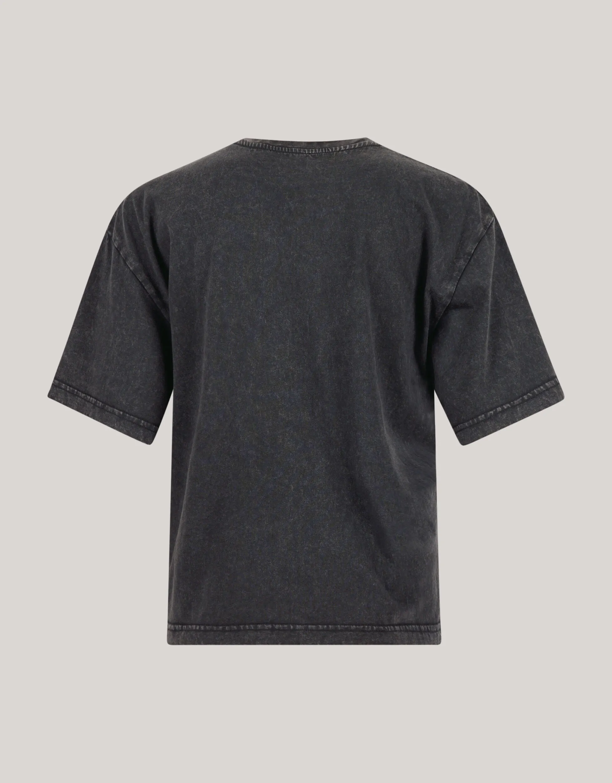 WASHED TSHIRT DONKERGRIJS