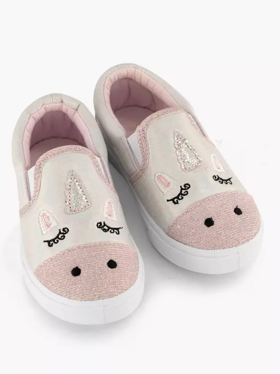 Witte pantoffel 