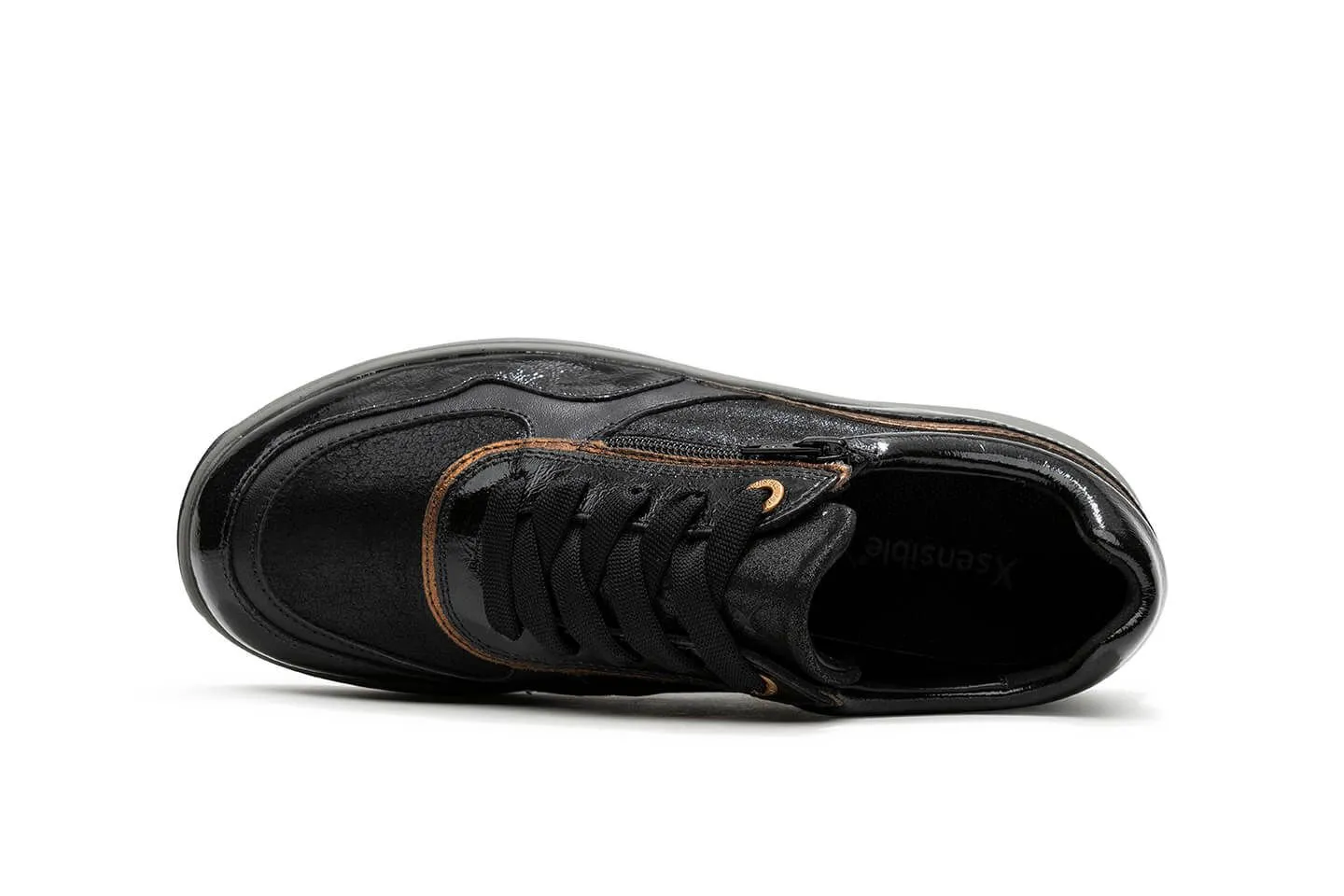 XSENSIBLE DAMES SNEAKERS ZWART 30204.2 LIMA HX 040 BLACK COMBI