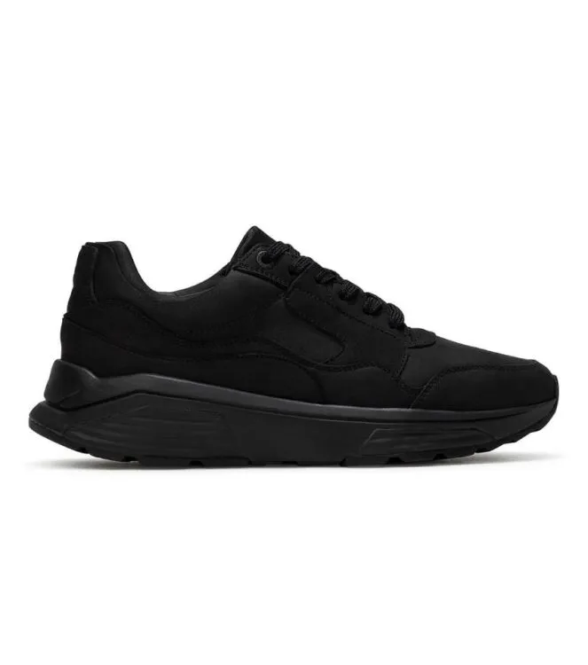 Xsensible Stretchwalker Golden Gate Lady black Sneakers / veterschoenen