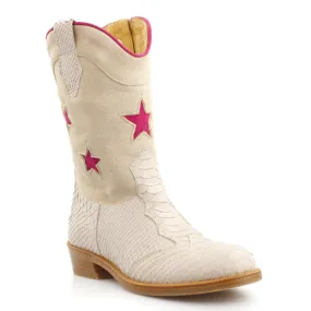 Zecchino d'Oro 1885 beige met roze sterren