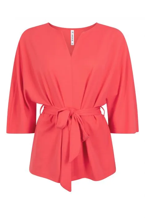 ZOSO BLOUSETOP MET STRIKCEINTUUR | JOAN