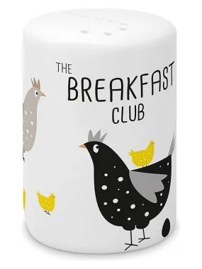 Zoutstrooier "Breakfast Club" wit - (H)7 cm