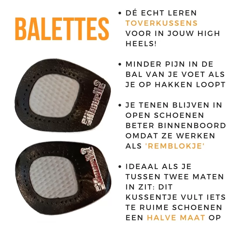 Zwarte Balettes – een beter alternatief voor gelkussentjes! Tegen pijn in je voeten.