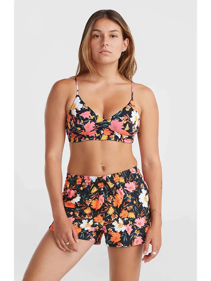Zwemshort "Anglet" zwart/meerkleurig
